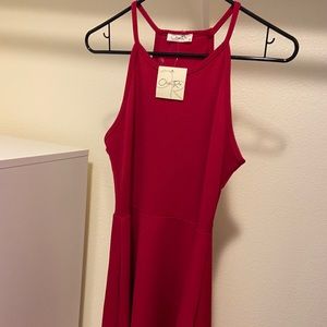 M mini dress fit & flare "skater" strappy tank NEW